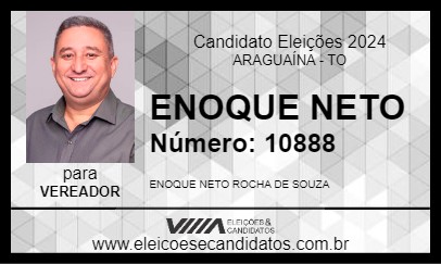 Candidato ENOQUE NETO 2024 - ARAGUAÍNA - Eleições