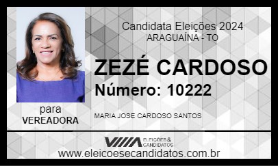 Candidato ZEZÉ CARDOSO 2024 - ARAGUAÍNA - Eleições