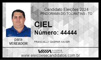 Candidato CIEL 2024 - PINDORAMA DO TOCANTINS - Eleições