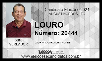 Candidato LOURO 2024 - AUGUSTINÓPOLIS - Eleições