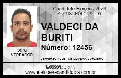 Candidato JEFFERSON DO JUQUINHA 2024 - AUGUSTINÓPOLIS - Eleições