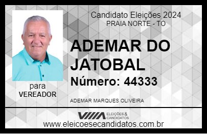 Candidato ADEMAR DO JATOBAL 2024 - PRAIA NORTE - Eleições