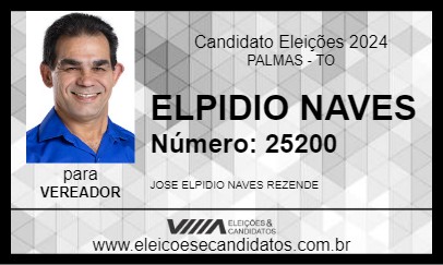 Candidato ELPIDIO NAVES 2024 - PALMAS - Eleições