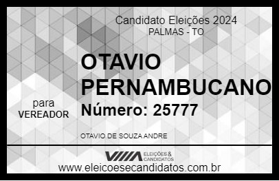 Candidato OTAVIO PERNAMBUCANO 2024 - PALMAS - Eleições