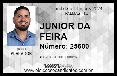 Candidato JUNIOR DA FEIRA 2024 - PALMAS - Eleições