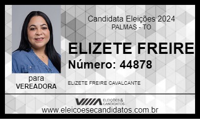 Candidato ELIZETE FREIRE 2024 - PALMAS - Eleições