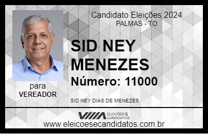 Candidato SID NEY MENEZES 2024 - PALMAS - Eleições