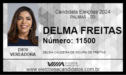 Candidato DELMA FREITAS 2024 - PALMAS - Eleições