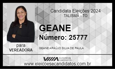 Candidato GEANE 2024 - TALISMÃ - Eleições