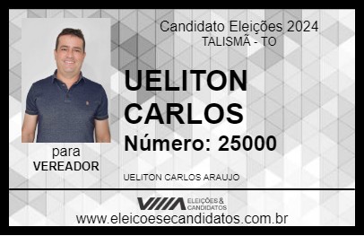 Candidato UELITON CARLOS 2024 - TALISMÃ - Eleições