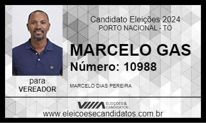 Candidato MARCELO GAS 2024 - PORTO NACIONAL - Eleições