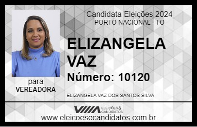 Candidato ELIZANGELA VAZ 2024 - PORTO NACIONAL - Eleições