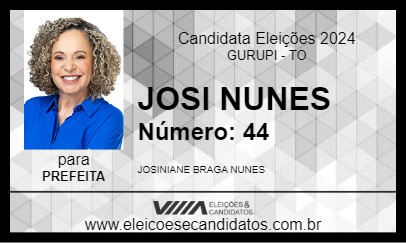 Candidato JOSI NUNES 2024 - GURUPI - Eleições