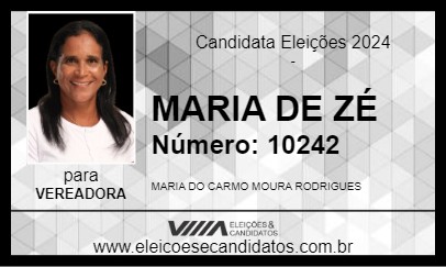 Candidato MARIA DE ZÉ 2024 - DIANÓPOLIS - Eleições