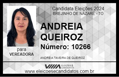 Candidato ANDREIA QUEIROZ 2024 - BREJINHO DE NAZARÉ - Eleições