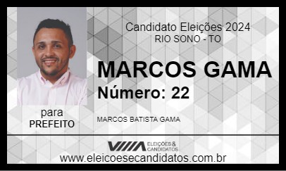 Candidato MARCOS GAMA 2024 - RIO SONO - Eleições