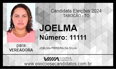 Candidato JOELMA 2024 - TABOCÃO - Eleições