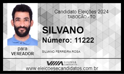 Candidato SILVANO 2024 - TABOCÃO - Eleições