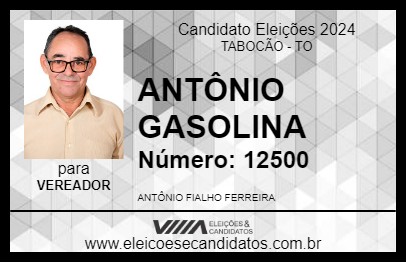 Candidato ANTÔNIO GASOLINA 2024 - TABOCÃO - Eleições