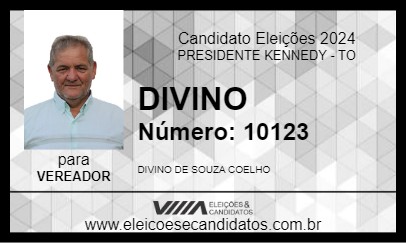 Candidato DIVINO 2024 - PRESIDENTE KENNEDY - Eleições