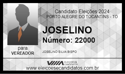 Candidato JOSELINO 2024 - PORTO ALEGRE DO TOCANTINS - Eleições