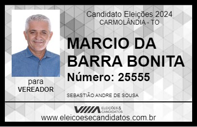 Candidato MARCIO DA BARRA BONITA 2024 - CARMOLÂNDIA - Eleições