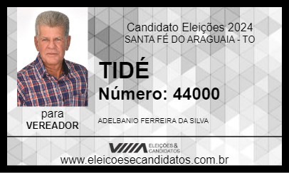 Candidato TIDÉ 2024 - SANTA FÉ DO ARAGUAIA - Eleições