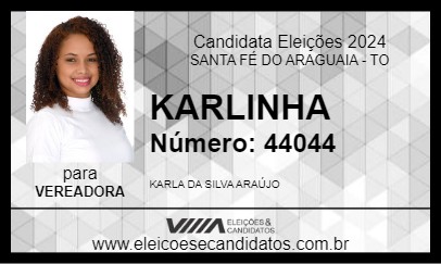 Candidato KARLINHA 2024 - SANTA FÉ DO ARAGUAIA - Eleições