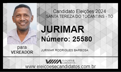 Candidato JURIMAR 2024 - SANTA TEREZA DO TOCANTINS - Eleições