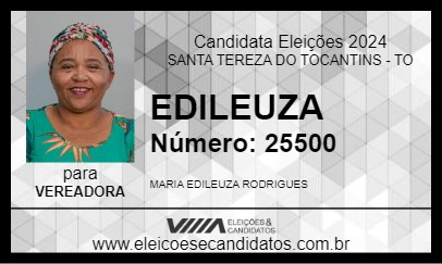 Candidato EDILEUZA 2024 - SANTA TEREZA DO TOCANTINS - Eleições