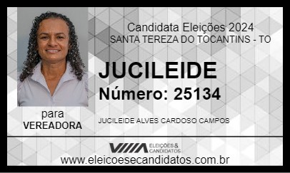 Candidato JUCILEIDE 2024 - SANTA TEREZA DO TOCANTINS - Eleições