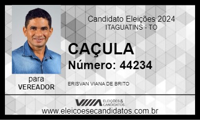 Candidato CAÇULA  2024 - ITAGUATINS - Eleições