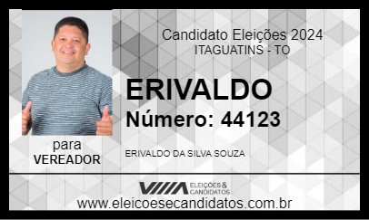 Candidato ERIVALDO 2024 - ITAGUATINS - Eleições