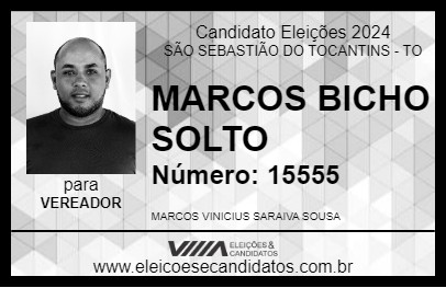 Candidato MARCOS BICHO SOLTO 2024 - SÃO SEBASTIÃO DO TOCANTINS - Eleições