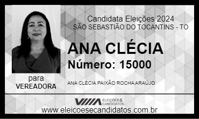 Candidato ANA CLÉCIA 2024 - SÃO SEBASTIÃO DO TOCANTINS - Eleições