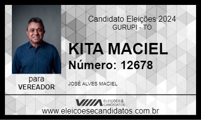 Candidato KITA MACIEL 2024 - GURUPI - Eleições