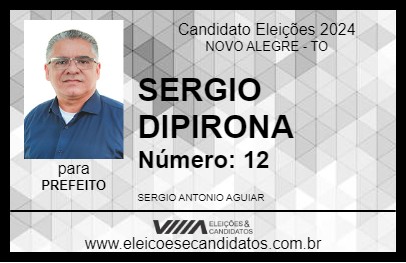 Candidato SERGIO DIPIRONA 2024 - NOVO ALEGRE - Eleições