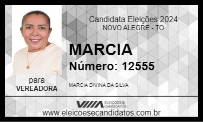 Candidato MARCIA  2024 - NOVO ALEGRE - Eleições