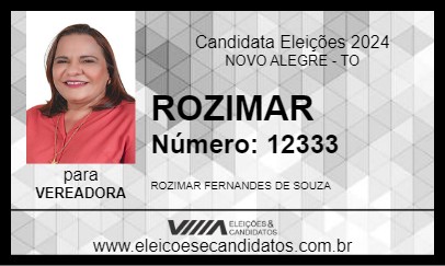 Candidato ROZIMAR 2024 - NOVO ALEGRE - Eleições