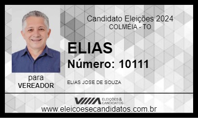 Candidato ELIAS 2024 - COLMÉIA - Eleições