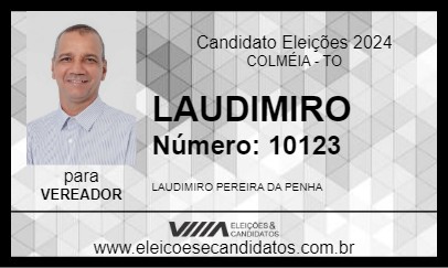 Candidato LAUDIMIRO 2024 - COLMÉIA - Eleições