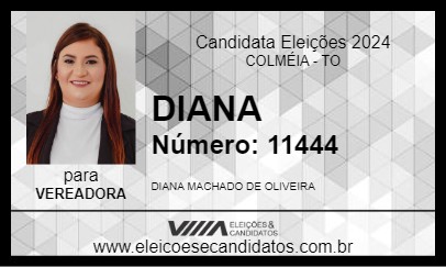 Candidato DIANA 2024 - COLMÉIA - Eleições