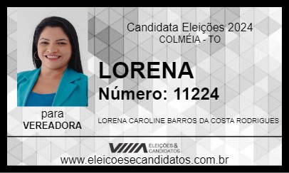 Candidato LORENA 2024 - COLMÉIA - Eleições