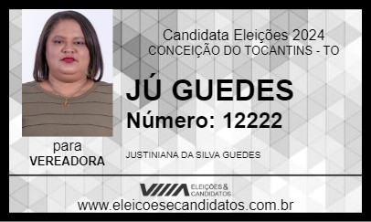 Candidato JÚ GUEDES 2024 - CONCEIÇÃO DO TOCANTINS - Eleições