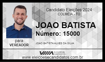 Candidato JOAO BATISTA 2024 - COLMÉIA - Eleições