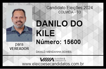 Candidato DANILO DO KILE 2024 - COLMÉIA - Eleições