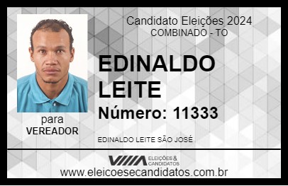 Candidato EDINALDO LEITE 2024 - COMBINADO - Eleições