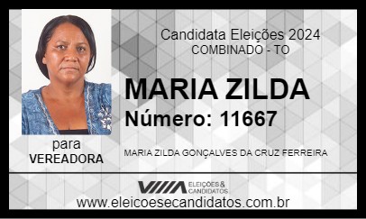 Candidato MARIA ZILDA 2024 - COMBINADO - Eleições