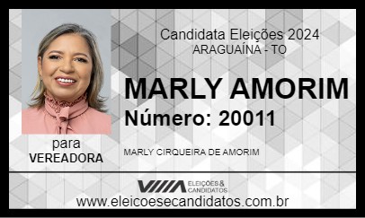 Candidato MARLY AMORIM 2024 - ARAGUAÍNA - Eleições