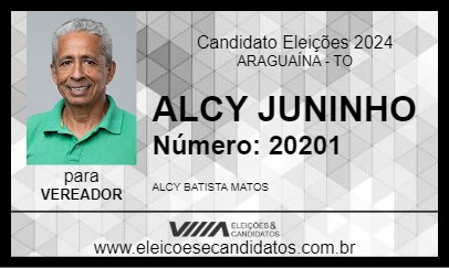 Candidato ALCY JUNINHO 2024 - ARAGUAÍNA - Eleições